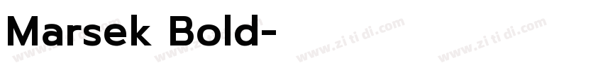 Marsek Bold字体转换
